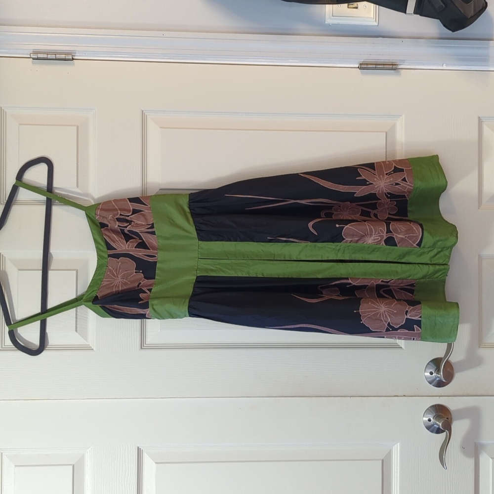 Silk knee length dress